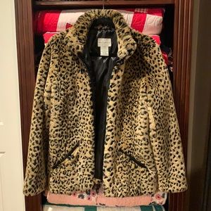 Vintage Faux Fur Cheetah Jacket